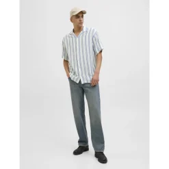 JJEENZO STRIPE RESORT SHIRT SS
