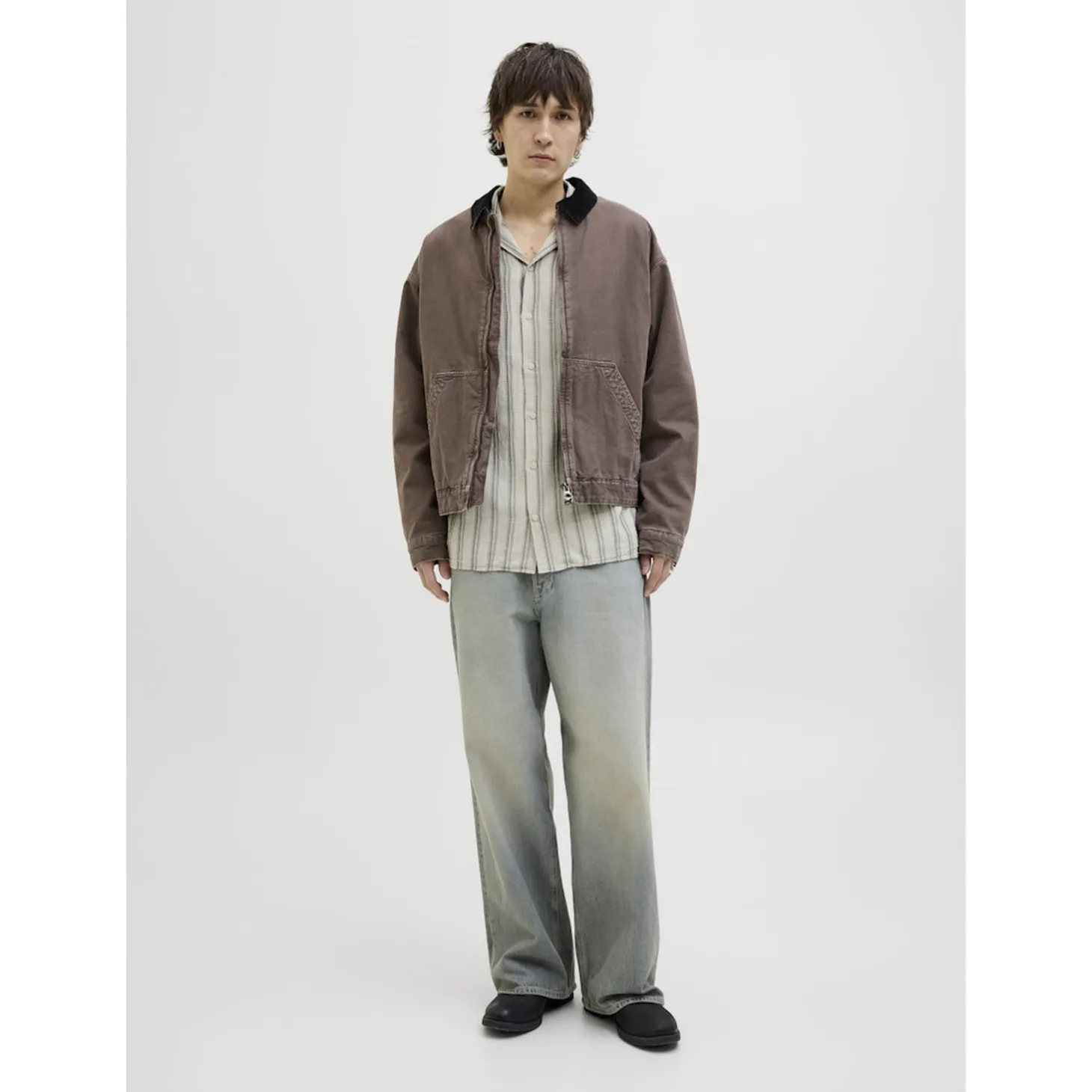 JJEENZO STRIPE RESORT SHIRT SS