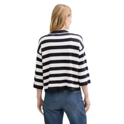 Knit striped cardigan