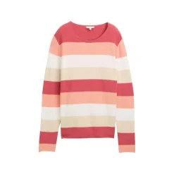 Knit structured striped