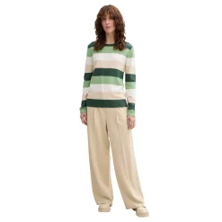 Knit structured striped