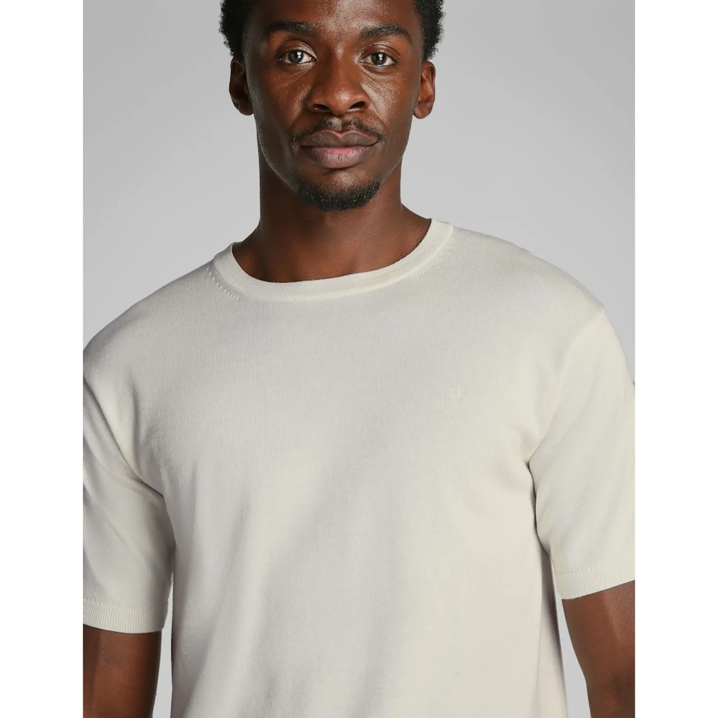 KNITTED SUPIMA COTTON T-SHIRT