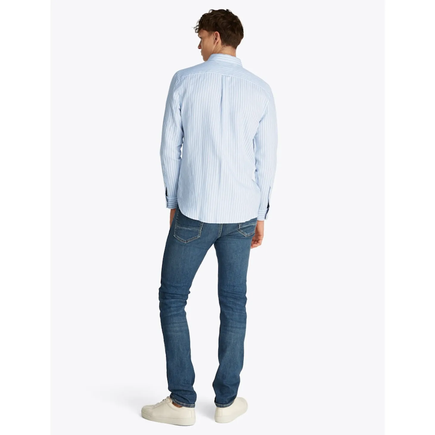 LINEN BLEND BOLD STRIPE
