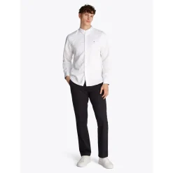 LINEN BLEND MAO COLLAR SHIRT