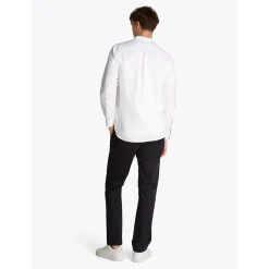 LINEN BLEND MAO COLLAR SHIRT