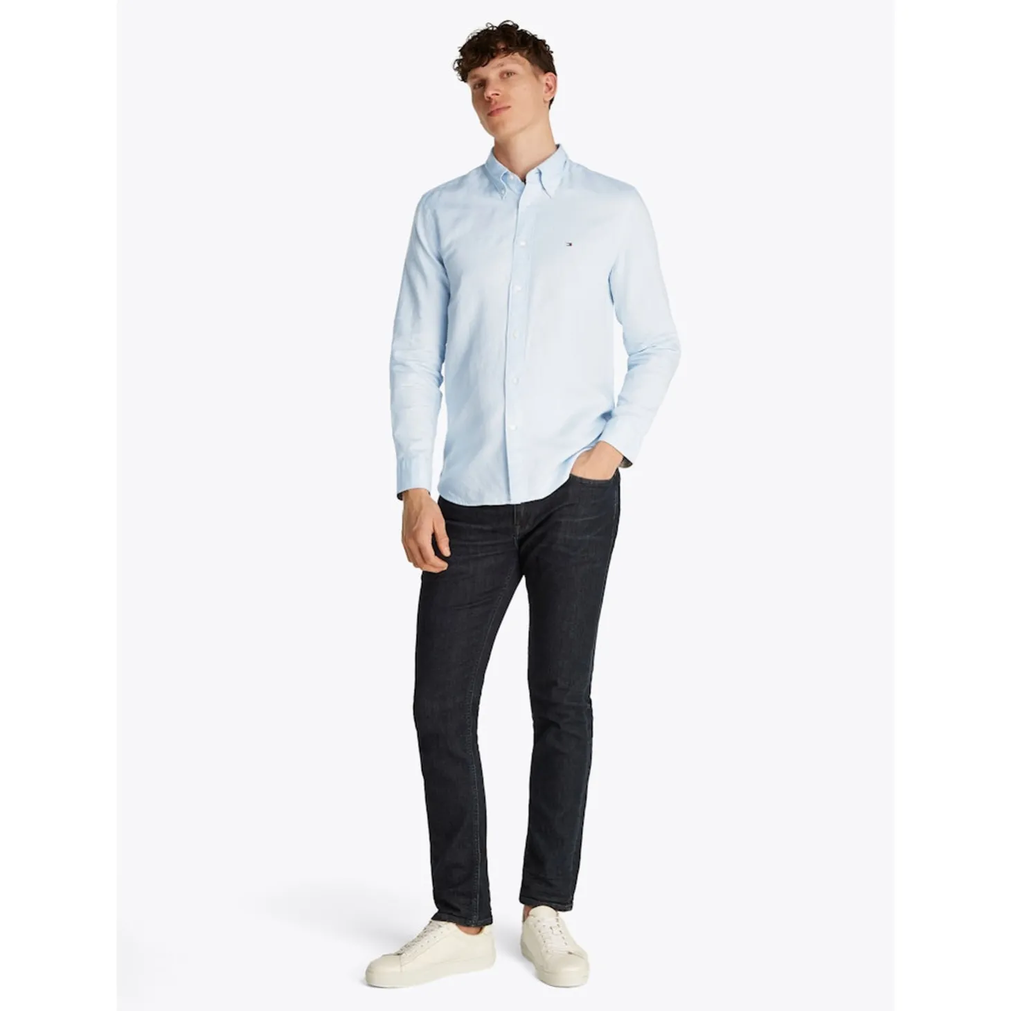 LINEN BLEND SOLID RF SHIRT