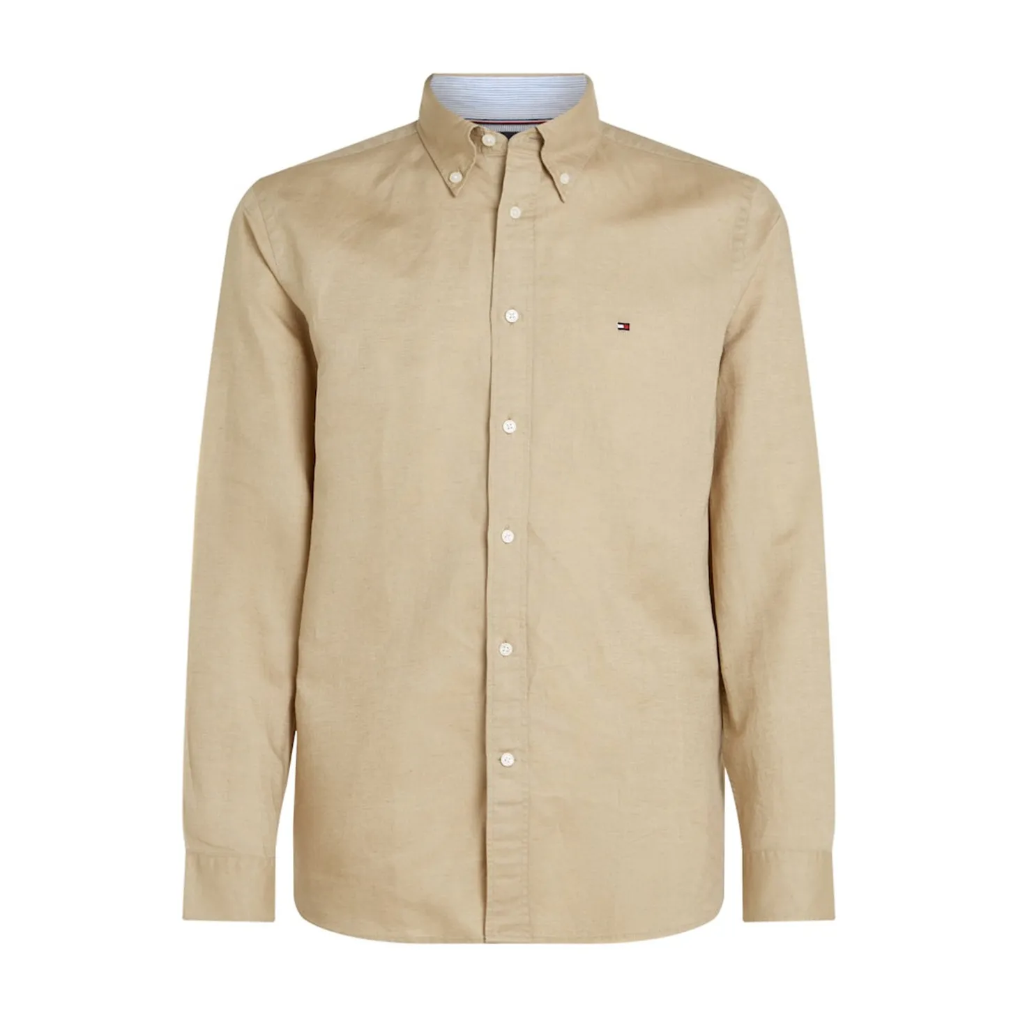LINEN BLEND SOLID RF SHIRT