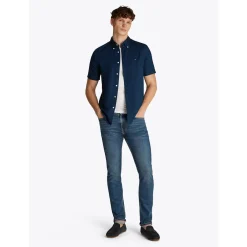 LINEN BLEND SOLID SS RF SHIRT