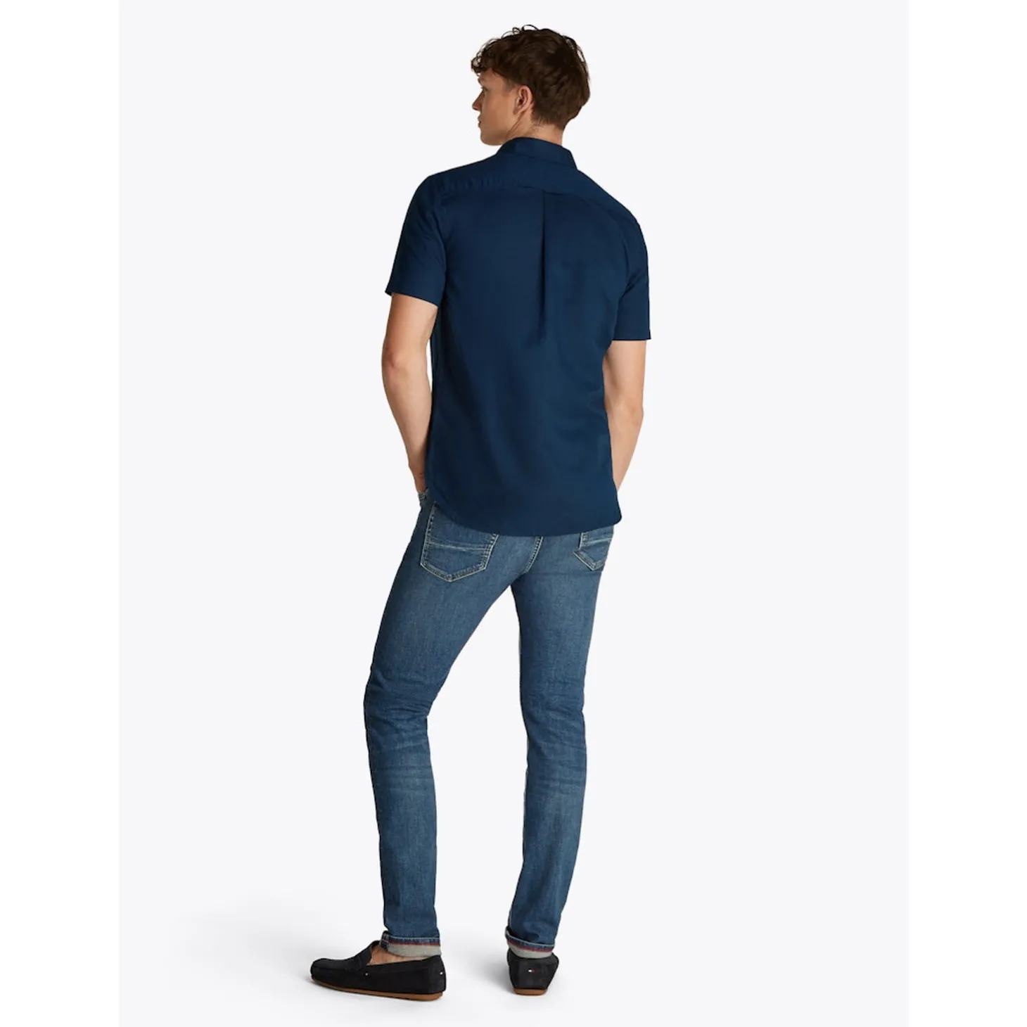LINEN BLEND SOLID SS RF SHIRT