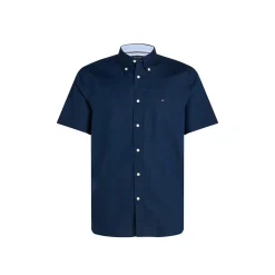 LINEN BLEND SOLID SS RF SHIRT