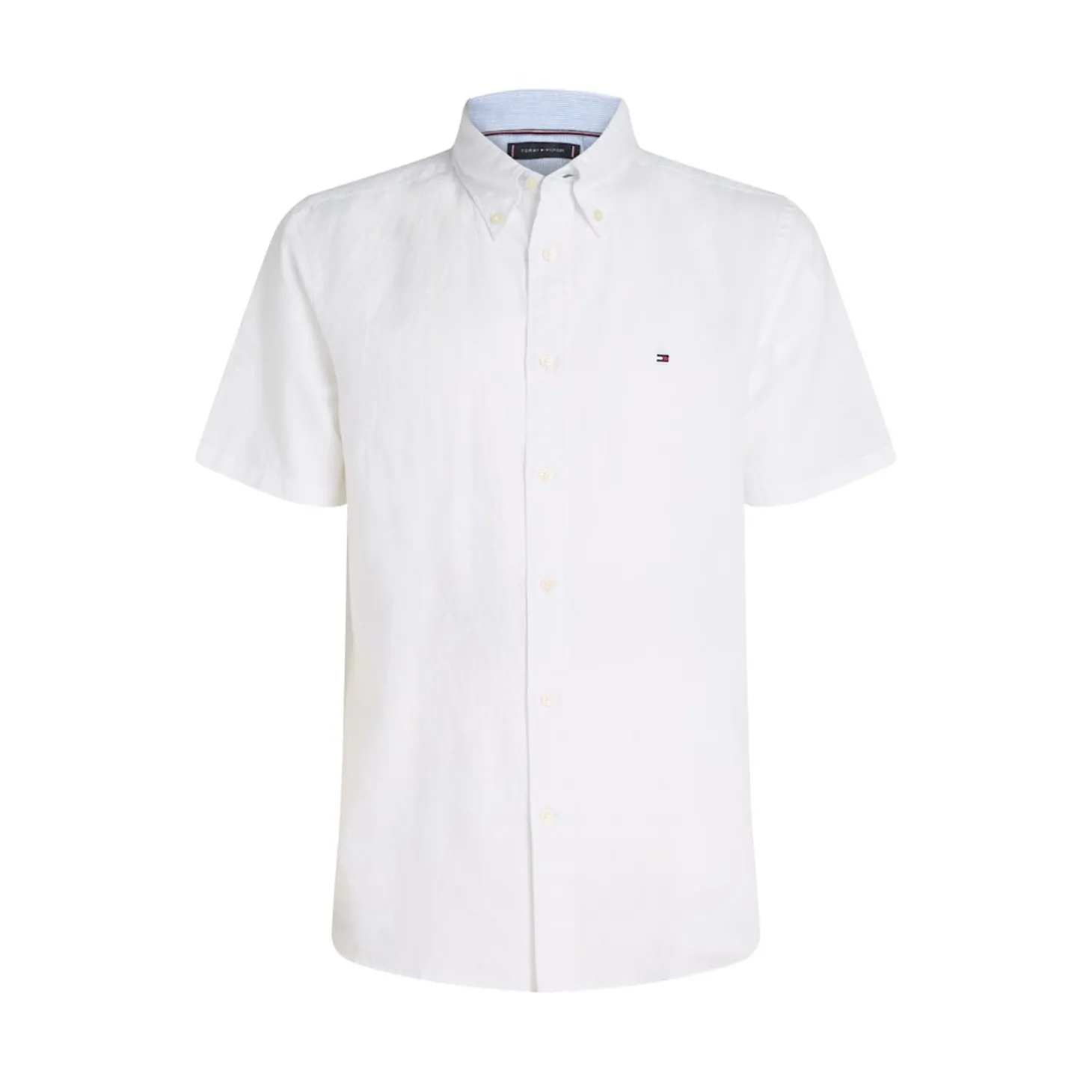 LINEN BLEND SOLID SS RF SHIRT