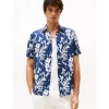 LINEN TROPICAL PRT SS RF SHIRT