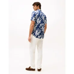 LINEN TROPICAL PRT SS RF SHIRT