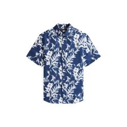 LINEN TROPICAL PRT SS RF SHIRT