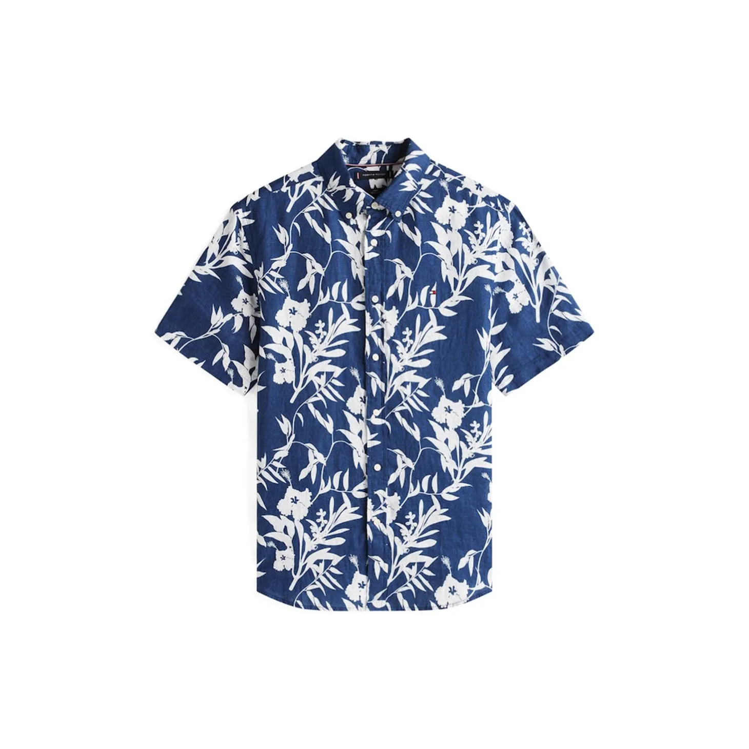 LINEN TROPICAL PRT SS RF SHIRT