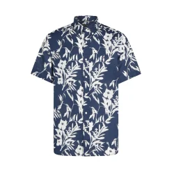 LINEN TROPICAL PRT SS RF SHIRT