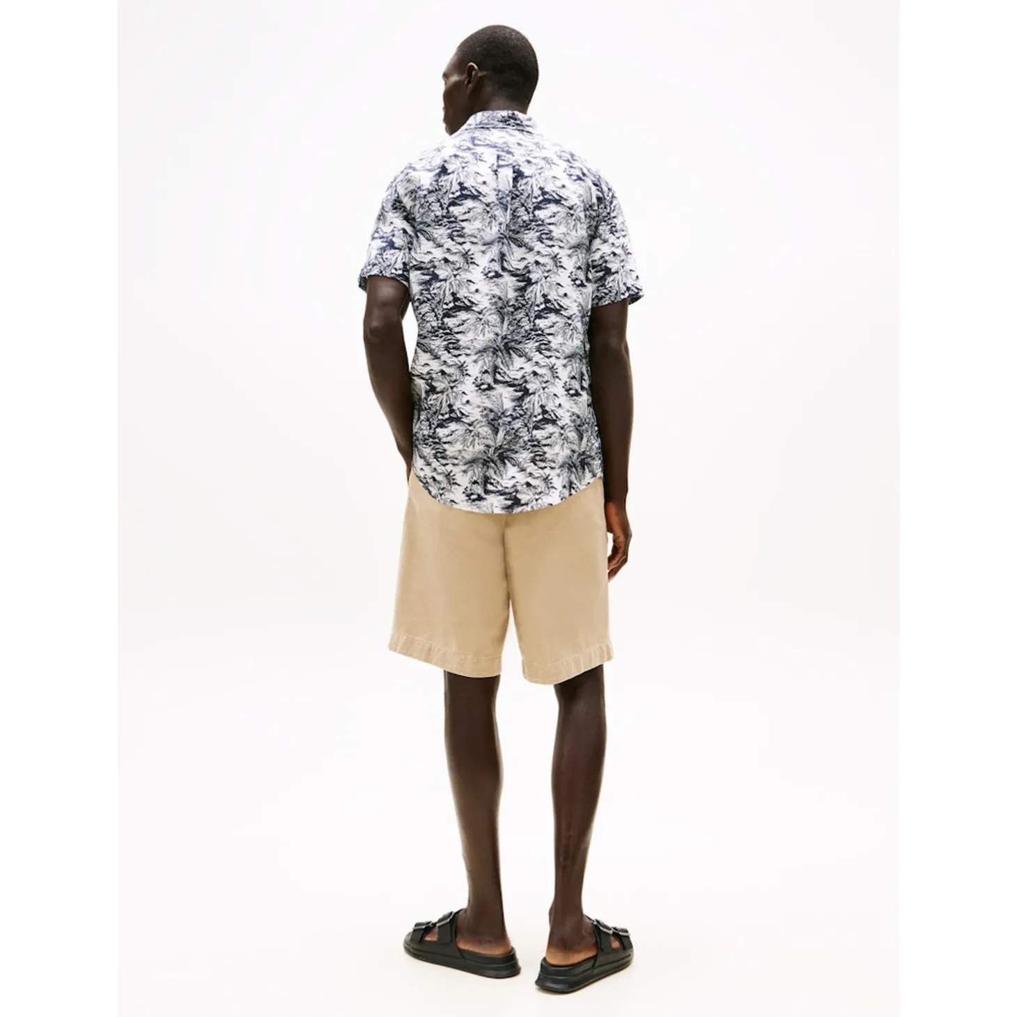 LINEN VACATION PRT SS RF SHIRT