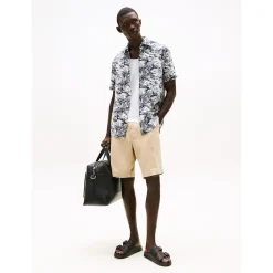 LINEN VACATION PRT SS RF SHIRT