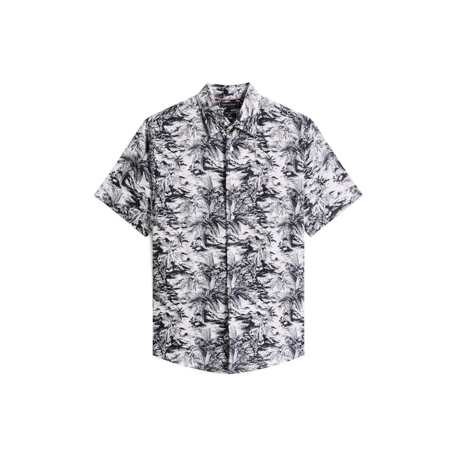 LINEN VACATION PRT SS RF SHIRT