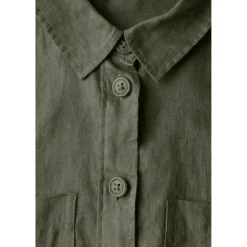 LS_Buttoned shirtcollar blouse