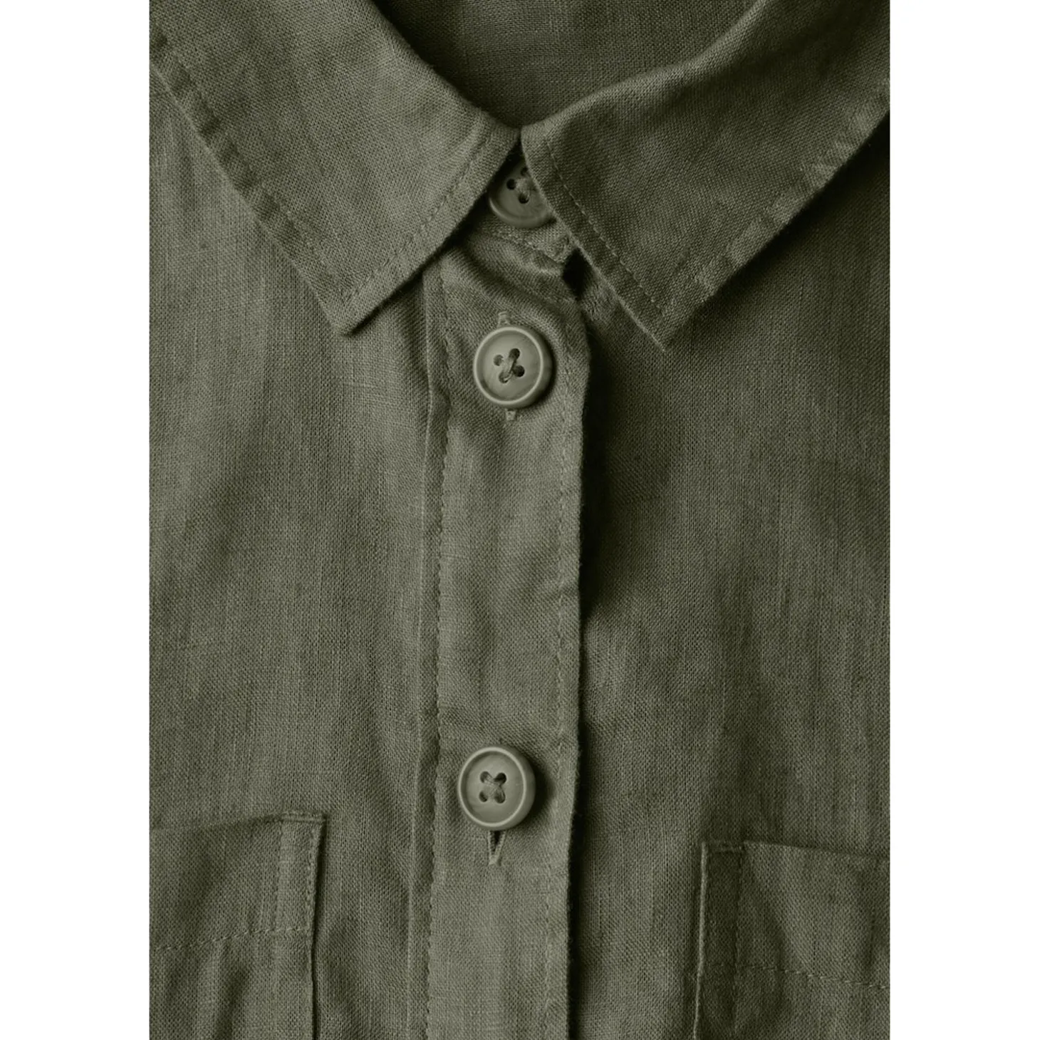 LS_Buttoned shirtcollar blouse