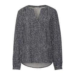 LTD QR Splitneck tunic blouse