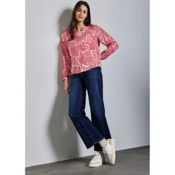 LTD QR Splitneck tunic blouse