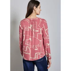 LTD QR Splitneck tunic blouse