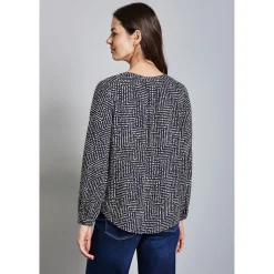 LTD QR Splitneck tunic blouse