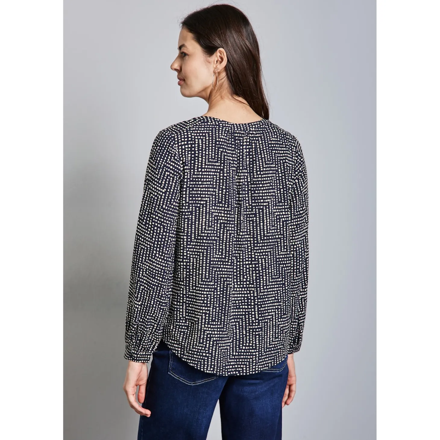 LTD QR Splitneck tunic blouse