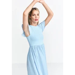 MatMix Dress with Volant Sleev