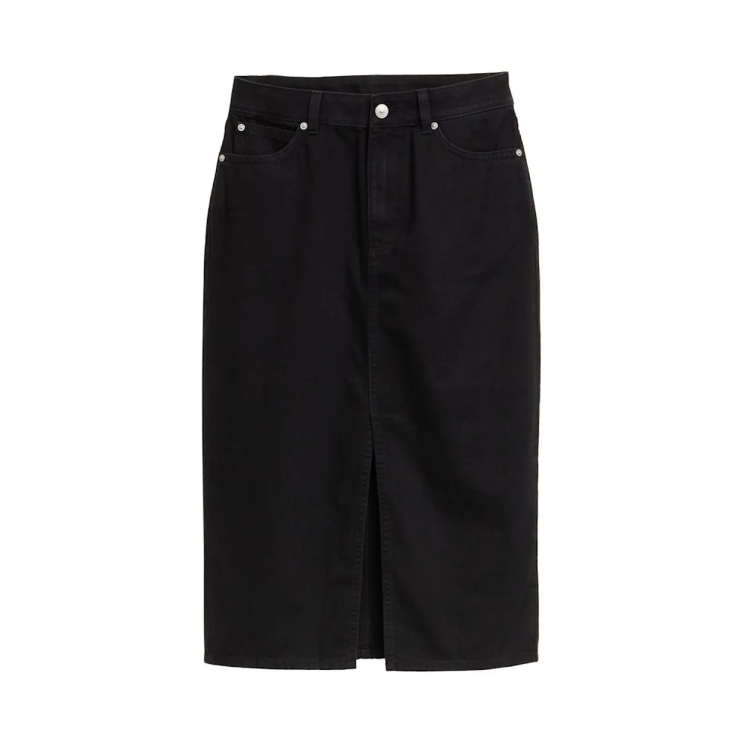 Midi denim skirt
