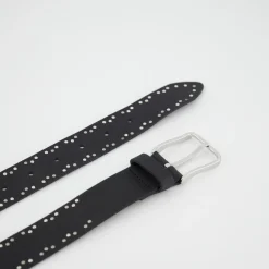 35 mm Leder-Nietgürtel