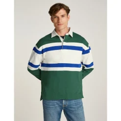 MULTI STRIPE BLOCK RUGBY SHIRT