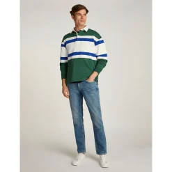 MULTI STRIPE BLOCK RUGBY SHIRT