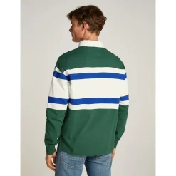 MULTI STRIPE BLOCK RUGBY SHIRT