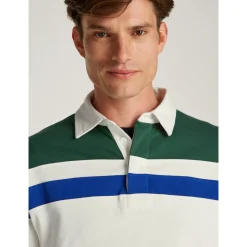MULTI STRIPE BLOCK RUGBY SHIRT