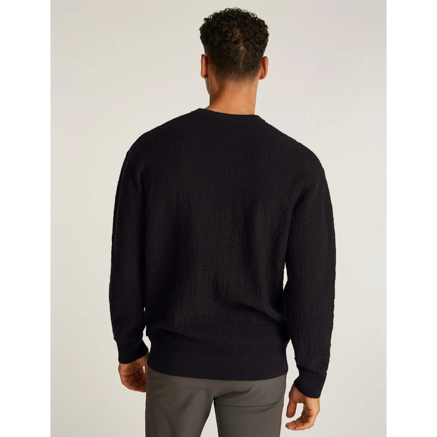 NATURAL TEXTURE JACQUARD SWEAT