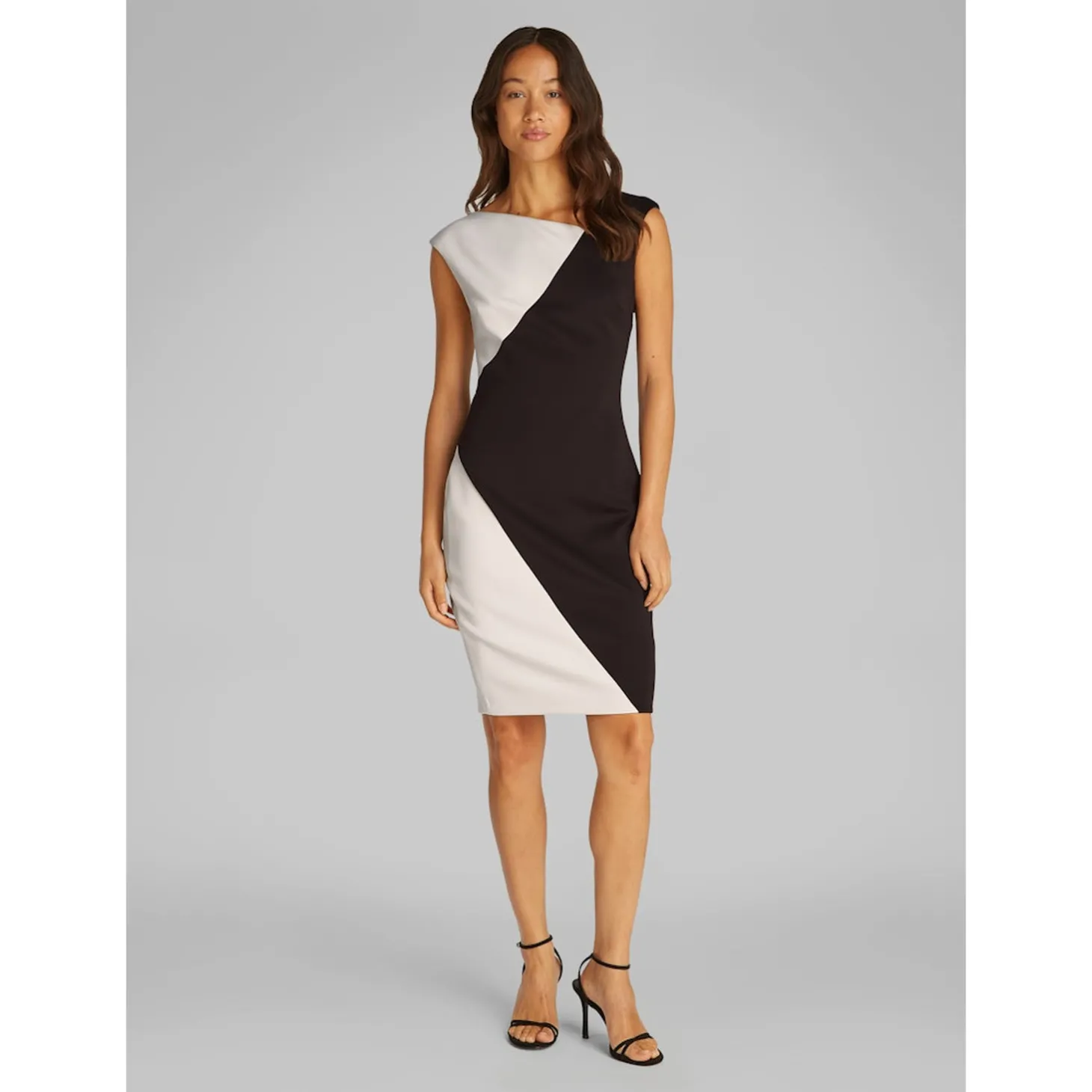 NEOPRENE SCUBA COLORBLOCK DRES