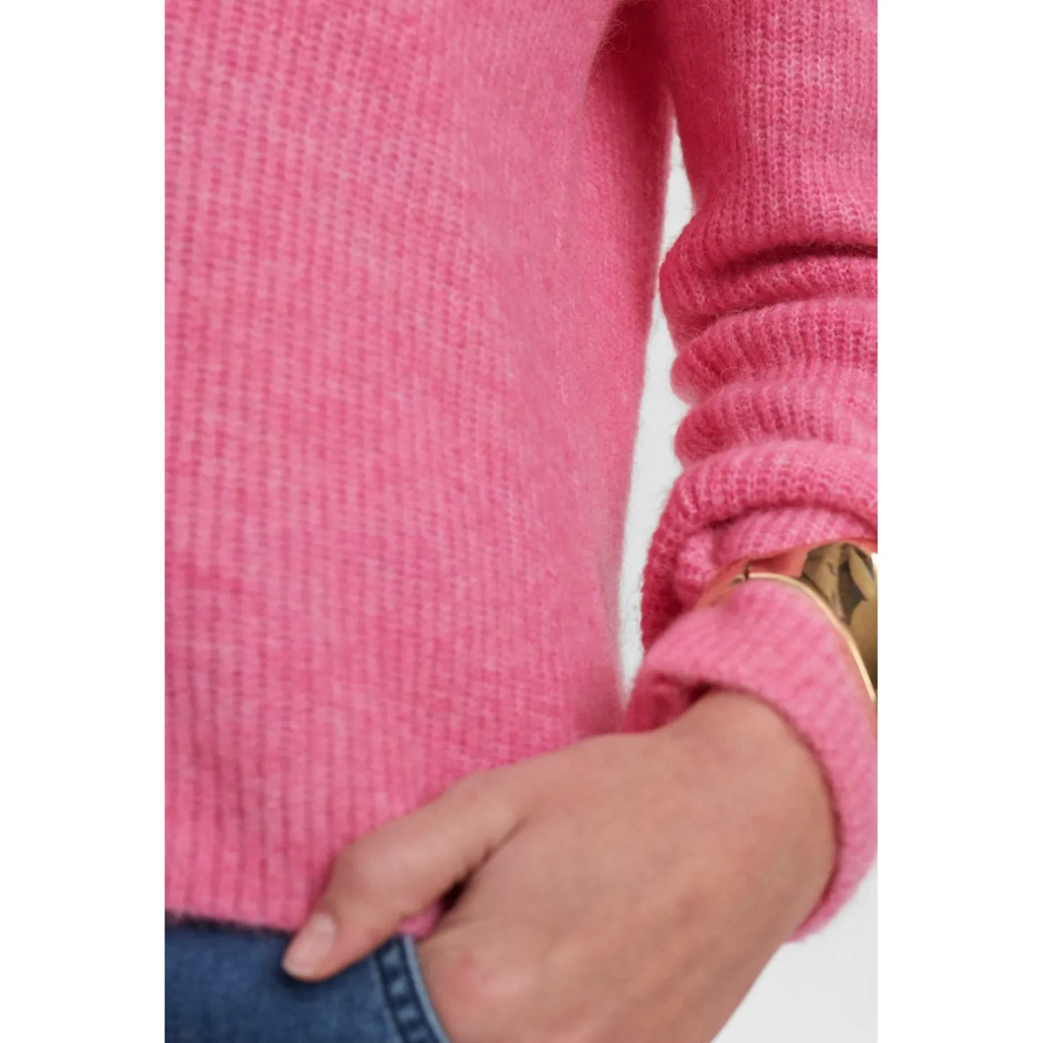 NURIETTE RIB V-NECK PULLOVER