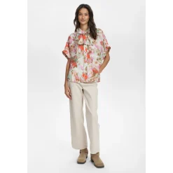 NUVINNIE SS BOW SHIRT