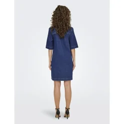 ONLBELLE S/S BUTTON DRESS DNM