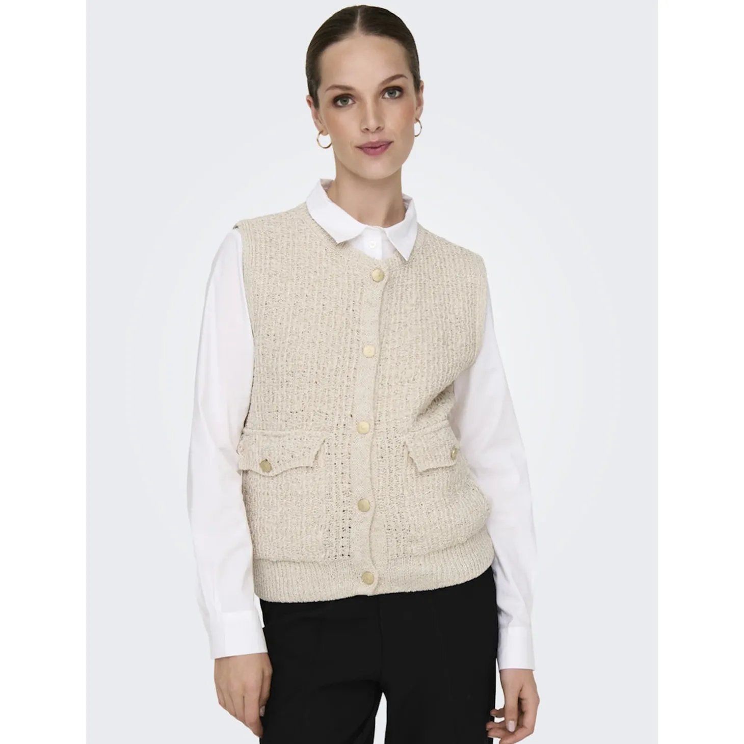 ONLCELESTE O-NECK VEST KNT