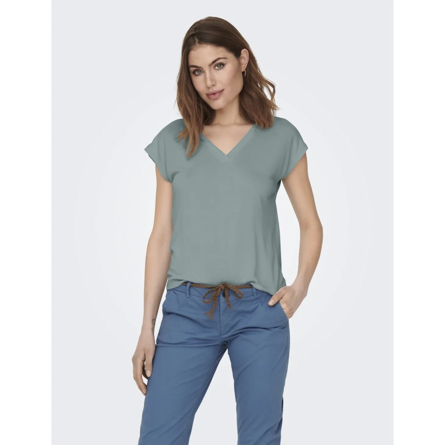 ONLFREE LIFE S/S MOD.V-NECK TO