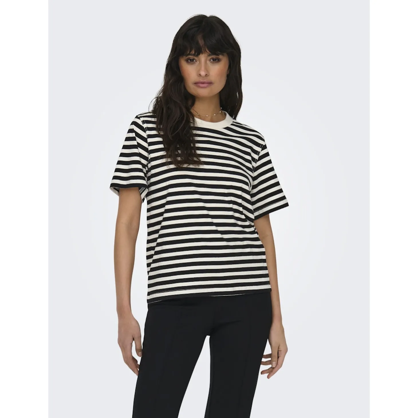 ONLLIVINA S/S STRIPE TEE JRS N
