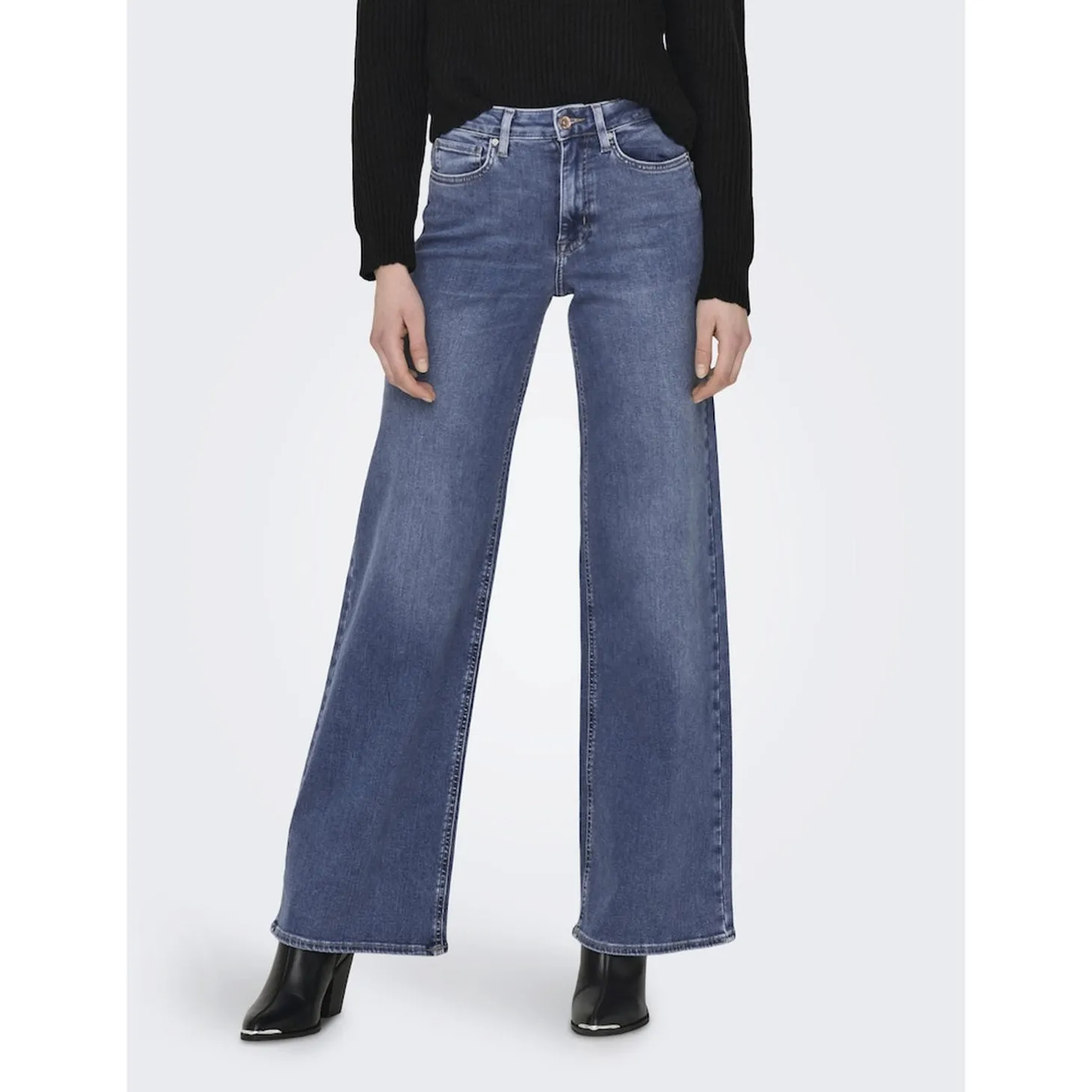 ONLMADISON BLUSH HW WIDE DNM