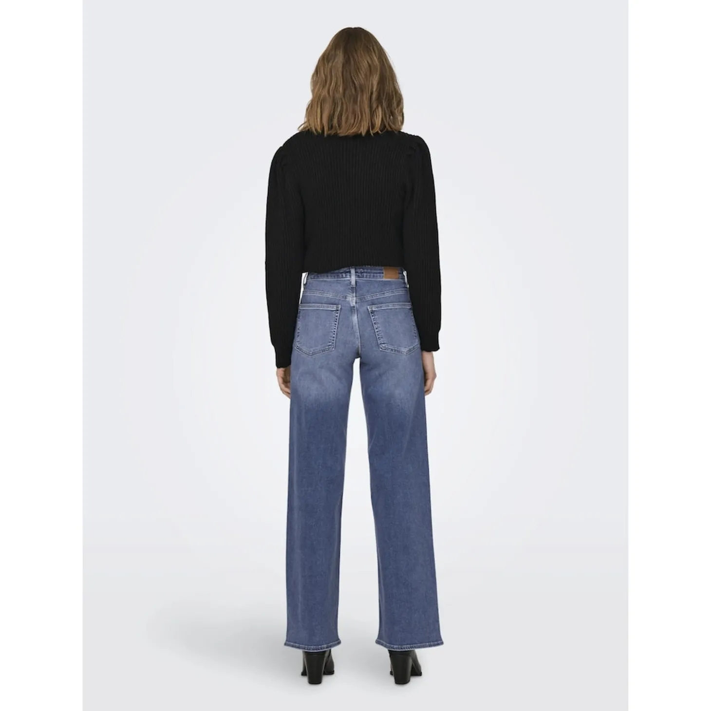 ONLMADISON BLUSH HW WIDE DNM