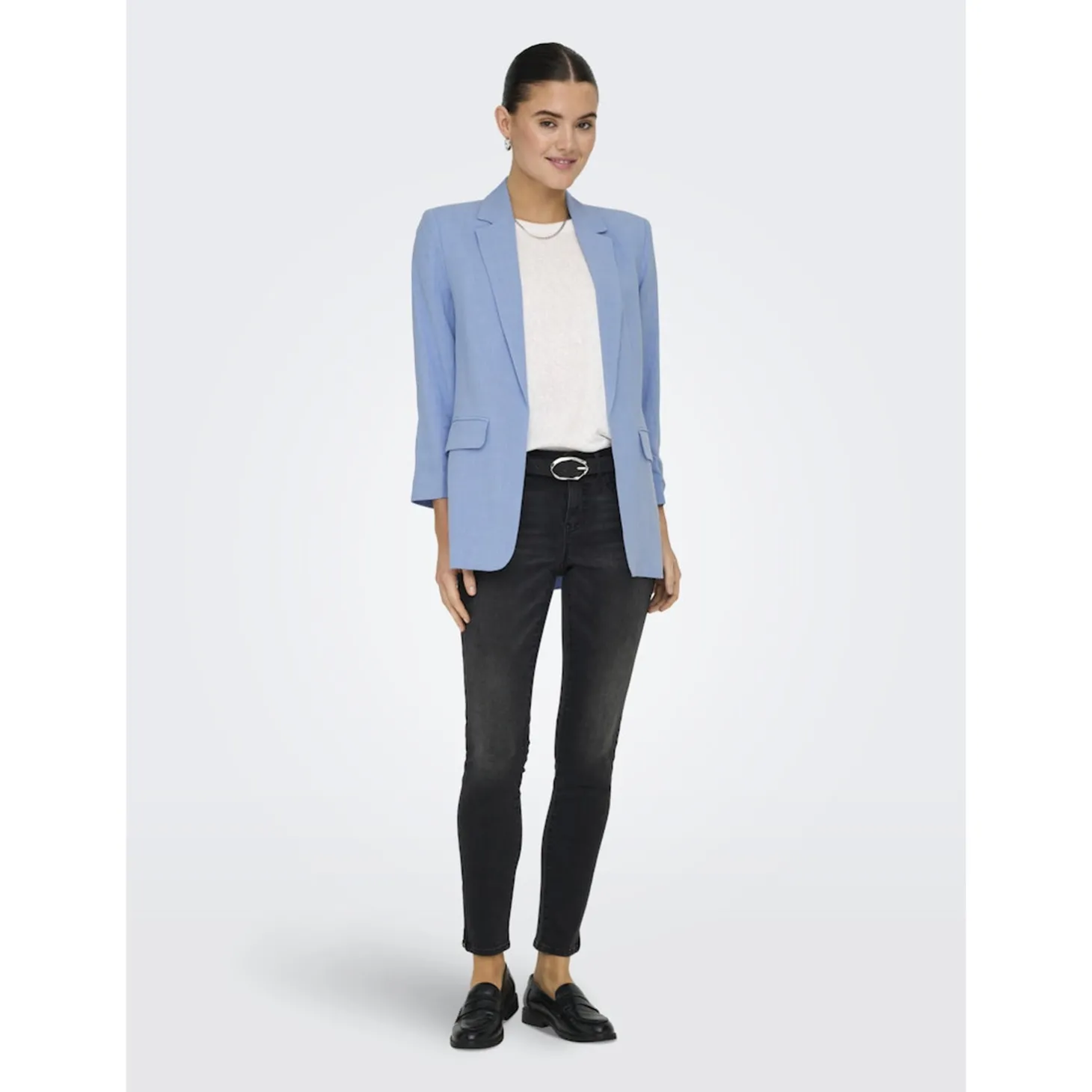 ONLSOLVI LIFE 3/4 LINEN BL BLA