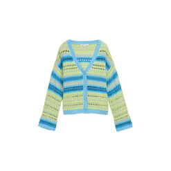 Open knit cardigan