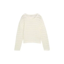 Open knit pullover